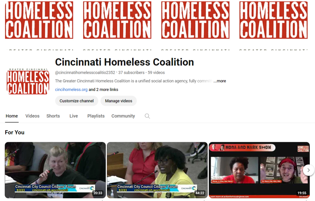 Homeless Coalition Media
